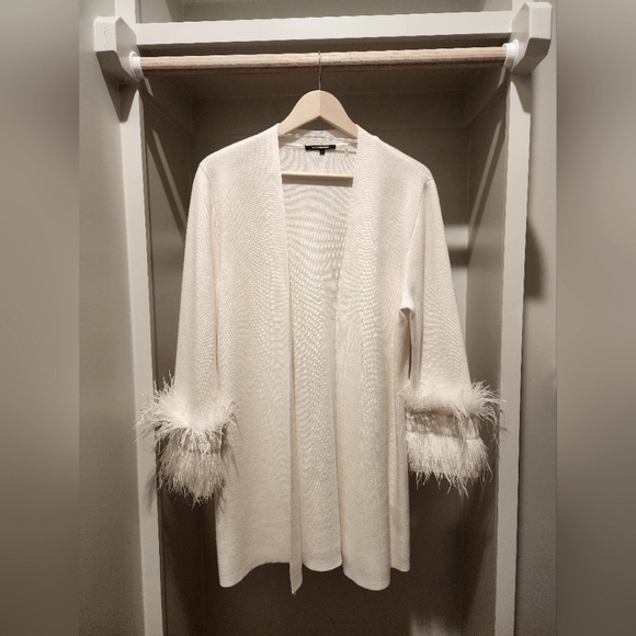 Kobi Halperin Sweaters - Kobi Halperin open front Ivory sweater, size large